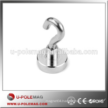 Magnetic Hooks D16mm N35 Neodymium Magnet Hook 8 pound
